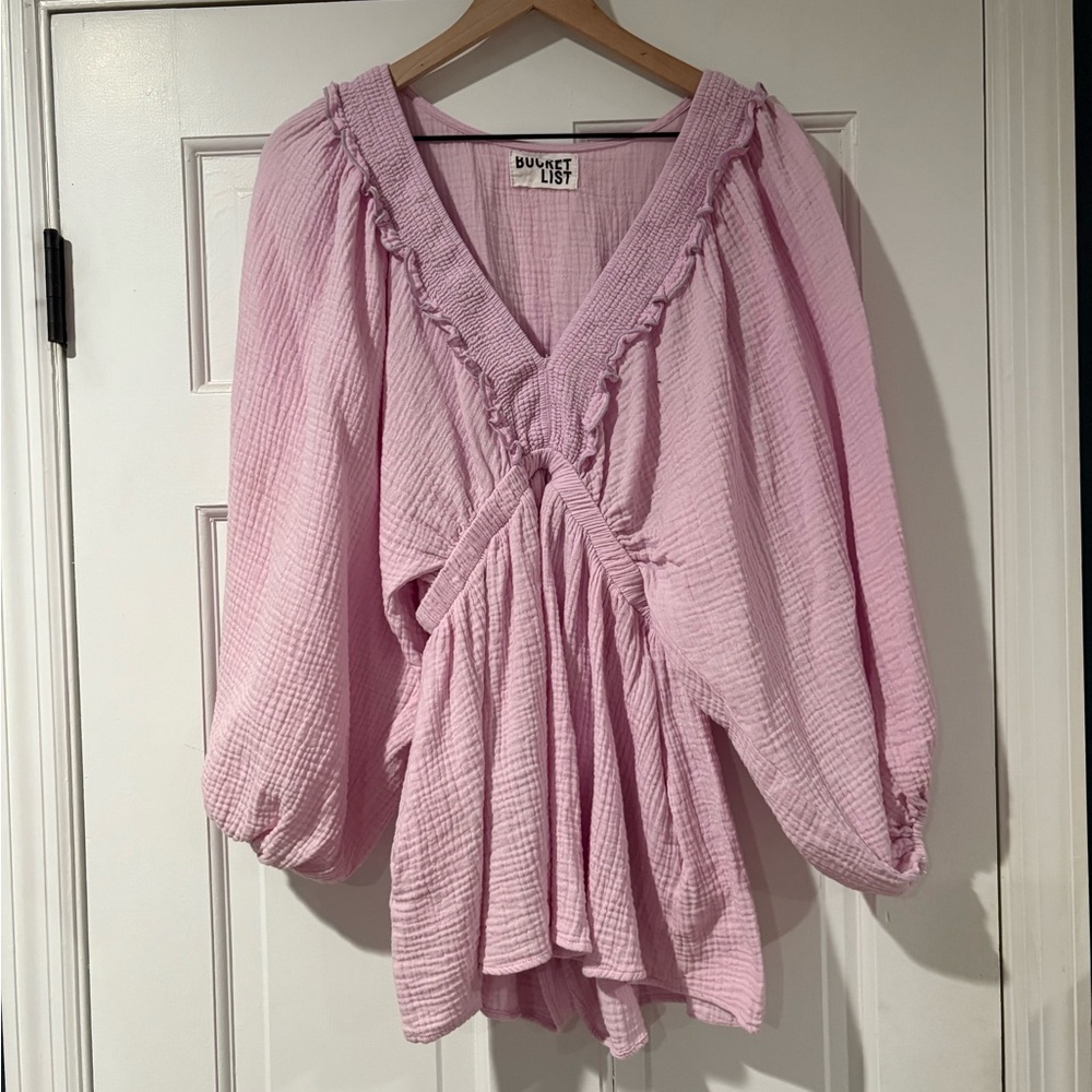 BUCKETLIST Lavender Ruffled Romper - Picture 2 of 5